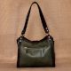 Handcrafted Jungle Dark Chocolate Tote Bag Leather Artistic